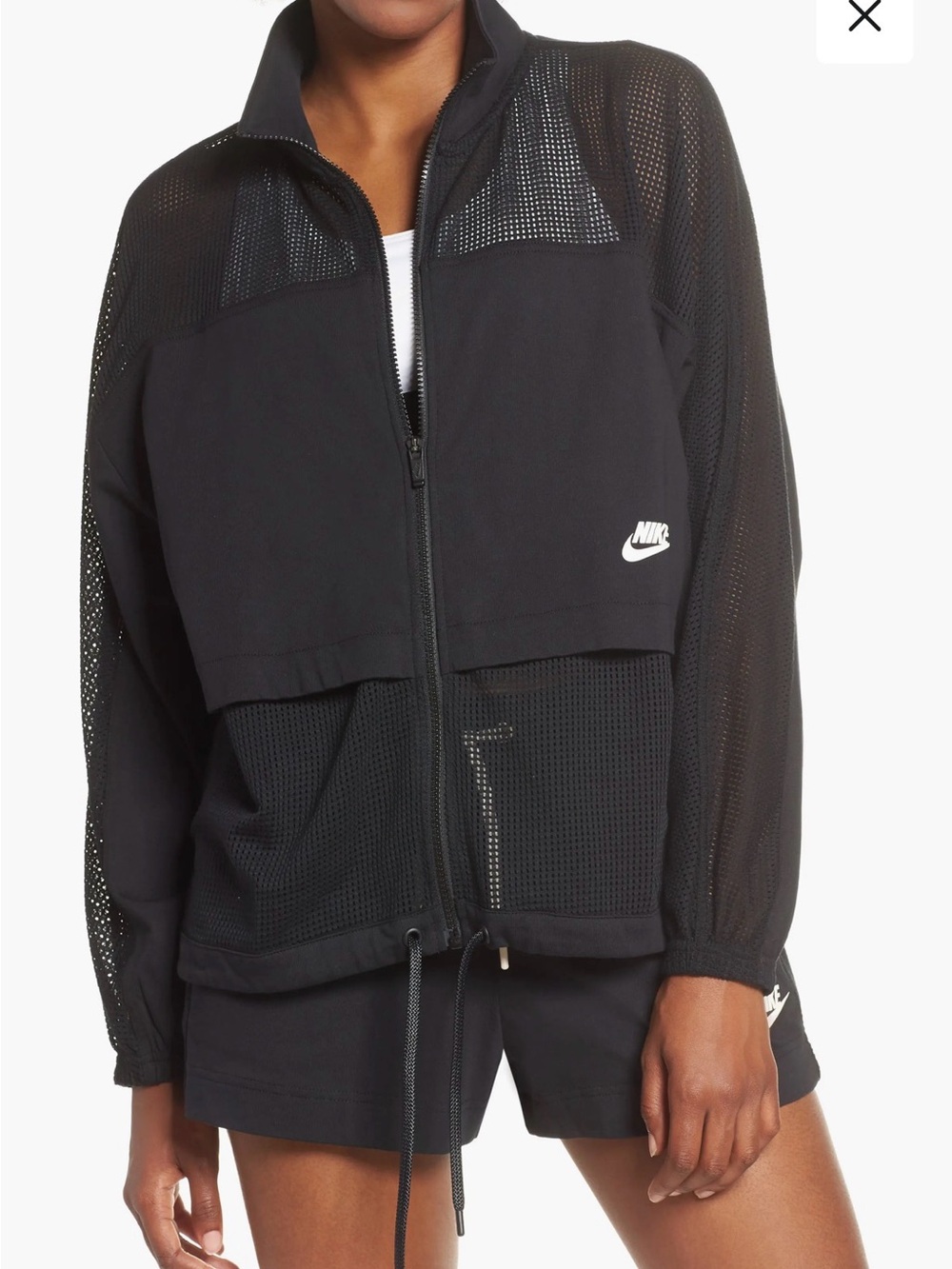 Nike Olive Green Mesh Zip-Up Jacket - Picture 11 of 14